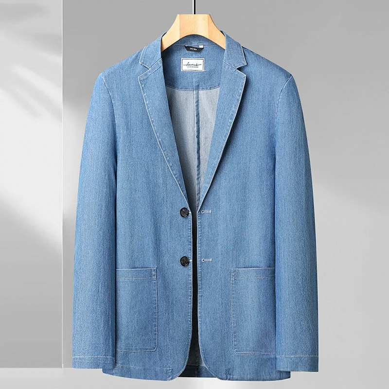 Blazer Pour Homme Avec Aspect Jean | Idéal Pour Usage Quotidien Et Tenue Décontractée