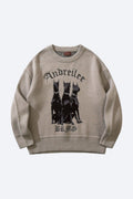 Pull-Over Homme avec Motif Chien pour Usage Quotidien | Idéal pour Occasions Décontractées