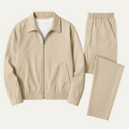 Ensemble Coordonné avec Veste Légère et Pantalon pour Homme | Idéal pour les Sorties Décontractées ou les Déplacements