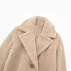 Manteau Long avec Revers et Double Boutonnage pour Femme | Idéal pour l’Hiver