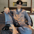 Pyjama Deux Pièces pour Homme avec Haut à Manches Longues et Pantalon | Idéal pour le Printemps et l'Automne