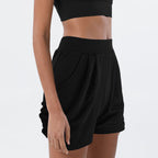 Short Crayon Avec Taille Haute Et Plis Pour Femme | Idéal Pour L’Été