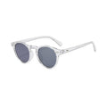 Lunettes De Soleil Rondes À Monture Semi-Transparente Pour Homme | Idéal Pour Usage Quotidien En Extérieur