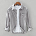 Chemise À Manches Longues Avec Fermeture Boutonnée Pour Homme | Idéal Pour Usage Quotidien