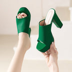 Mules À Plateforme Avec Talon Bloc Pour Femmes | Ideal Pour Été Et Sorties