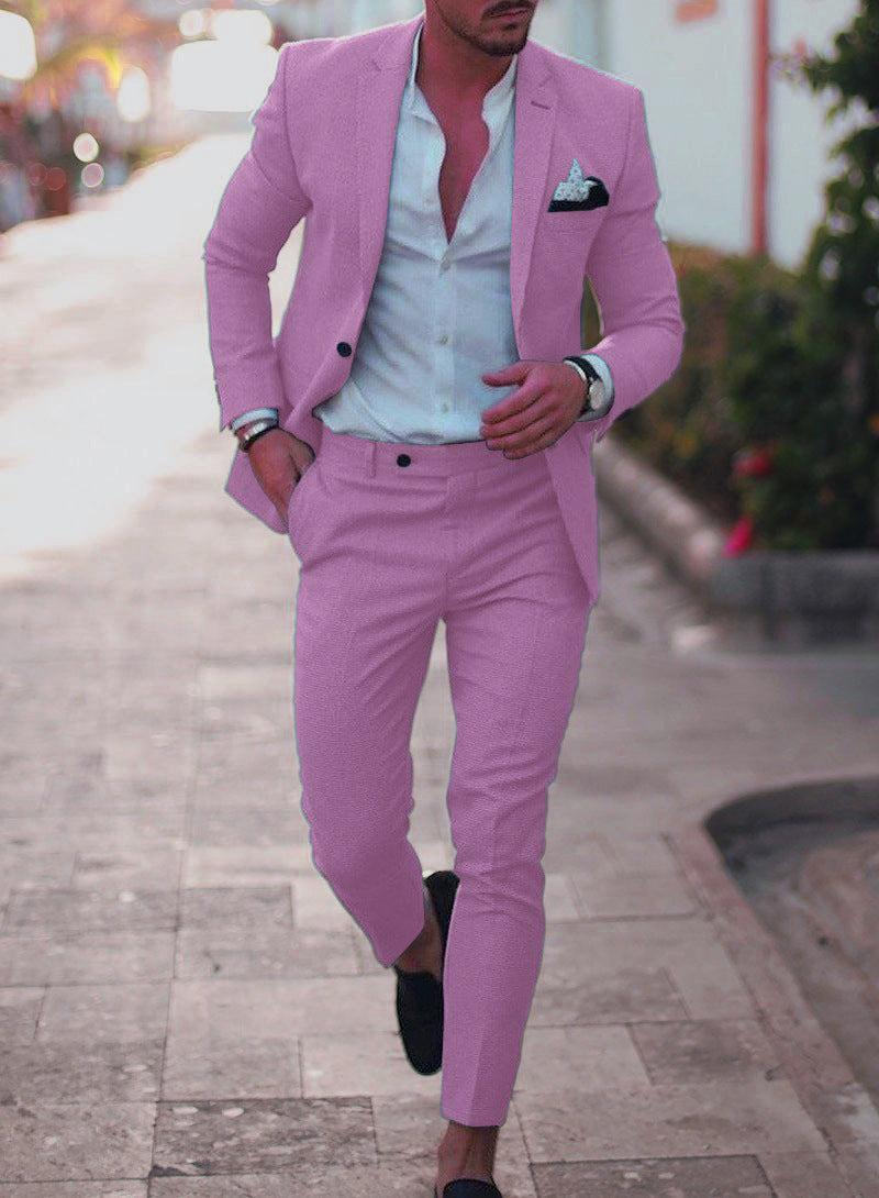 Costume Deux Pièces Avec Coupe Ajustée Pour Homme | Idéal Pour Occasions Formelles