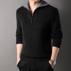 Pull à Col Montant avec Fermeture Demi-Zip pour Adulte | Idéal pour l’Automne et l’Hiver
