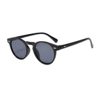 Lunettes De Soleil Rondes À Monture Semi-Transparente Pour Homme | Idéal Pour Usage Quotidien En Extérieur