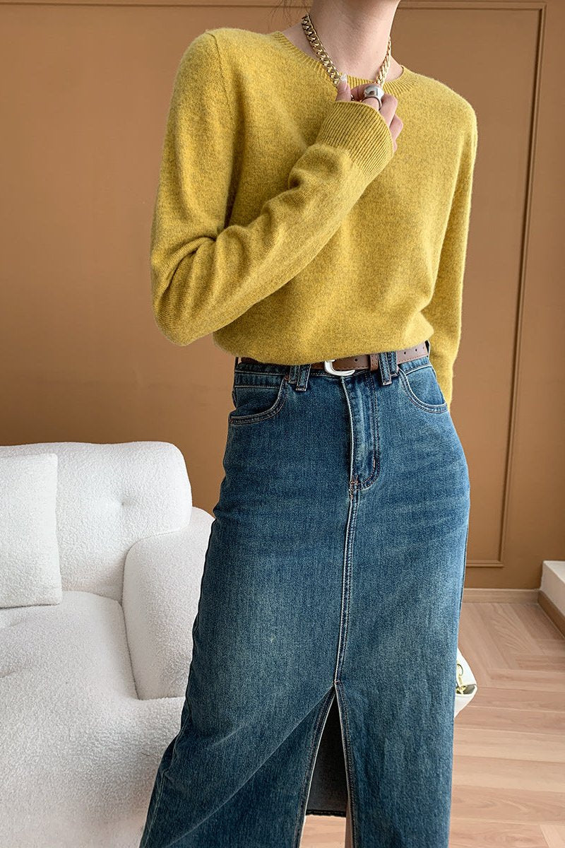 Pull À Col Rond À Manches Longues Pour Femmes | Idéal Pour Usage Quotidien