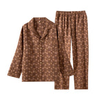 Pyjama Deux Pièces pour Homme avec Haut à Manches Longues et Pantalon | Idéal pour le Printemps et l'Automne
