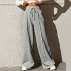 Pantalon Large avec Taille Élastique et Coupe Décontractée pour Femme | Idéal pour Quotidien et Activités