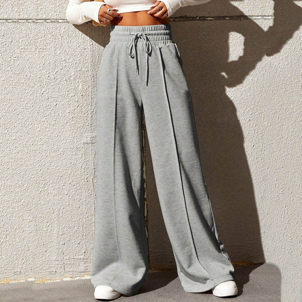 Pantalon Large avec Taille Élastique et Coupe Décontractée pour Femme | Idéal pour Quotidien et Activités