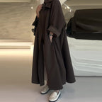 Manteau Long Oversize avec Coupe Droite pour Femmes | Idéal pour l’Hiver