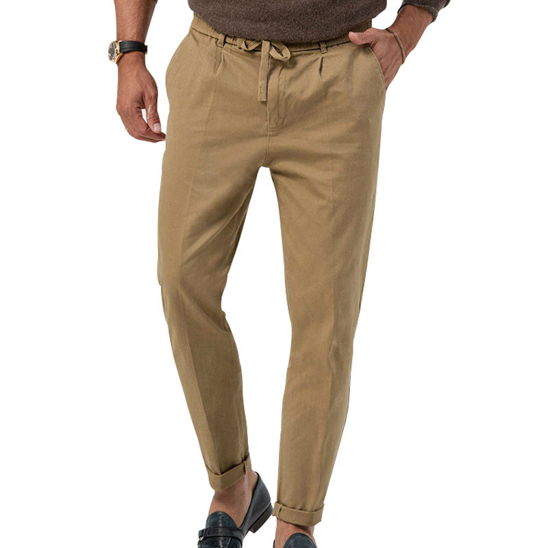 Pantalon À Taille Haute Et Jambe Droite Pour Homme | Idéal Pour Usage Quotidien