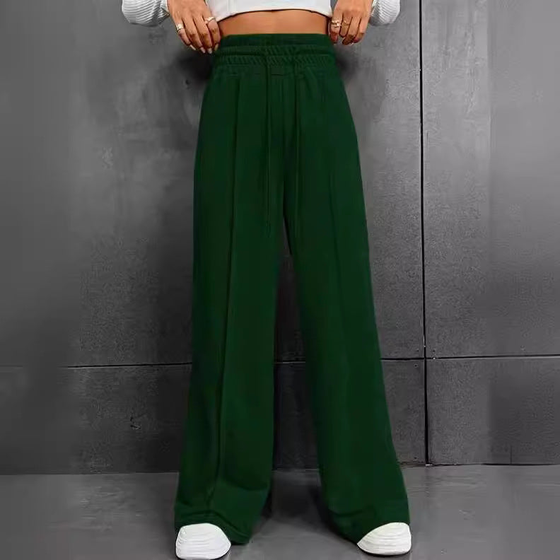 Pantalon Large avec Taille Élastique et Coupe Décontractée pour Femme | Idéal pour Quotidien et Activités