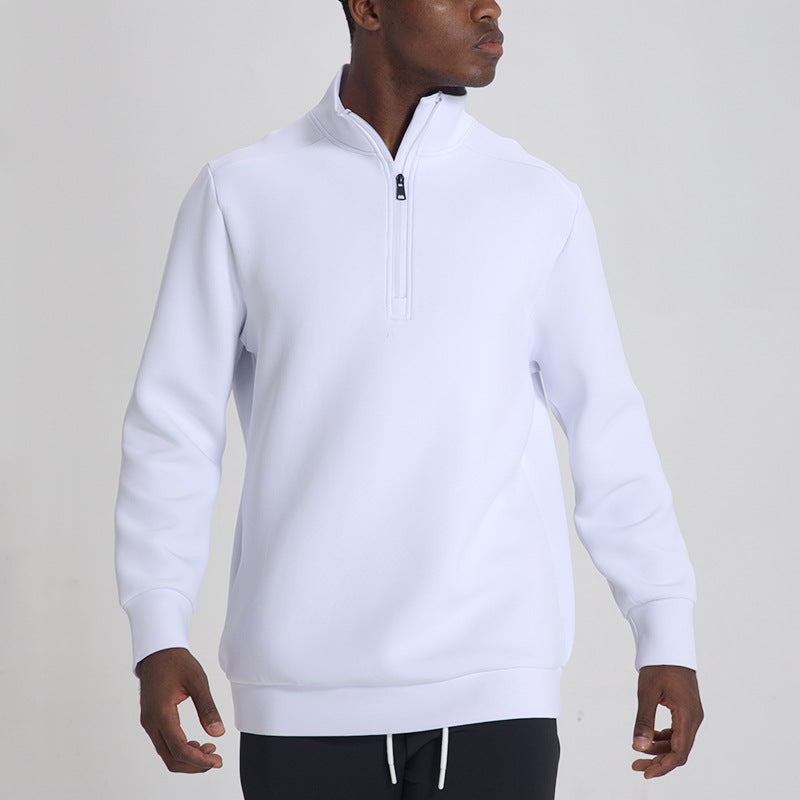 Sweatshirt avec Col Montant et Demi-Zip pour Homme | Idéal pour Hiver