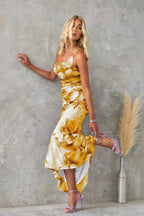 Robe Asymétrique à Une Épaule avec Fronces pour Femme | Idéale pour les Événements d'Été