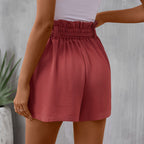 Short Avec Taille Haute Et Cordon Ajustable Pour Femme | Idéal Pour L’Été