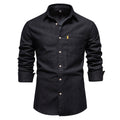 Chemise À Manches Longues avec Poches Poitrine pour Homme | Idéale pour Un Usage Quotidien