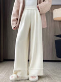 Pantalon Large avec Franges et Taille Standard pour Femme | Idéal pour Quotidien et Occasions