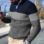Pull Tricoté Uni pour Hommes avec Coupe Décontractée | Idéal pour l’Automne et l’Hiver