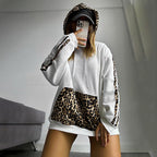 Sweat à Capuche avec Motif Léopard pour Femme | Idéal pour un Usage Quotidien