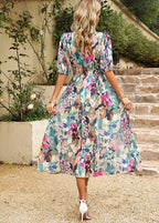 Robe Imprimée Sans Manches Avec Coupe Standard pour Femme | Idéale Pour Les Sorties D'Été