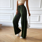 Pantalon Coupe Ample Avec Taille À Cordon Pour Femme | Idéal Pour Usage Quotidien