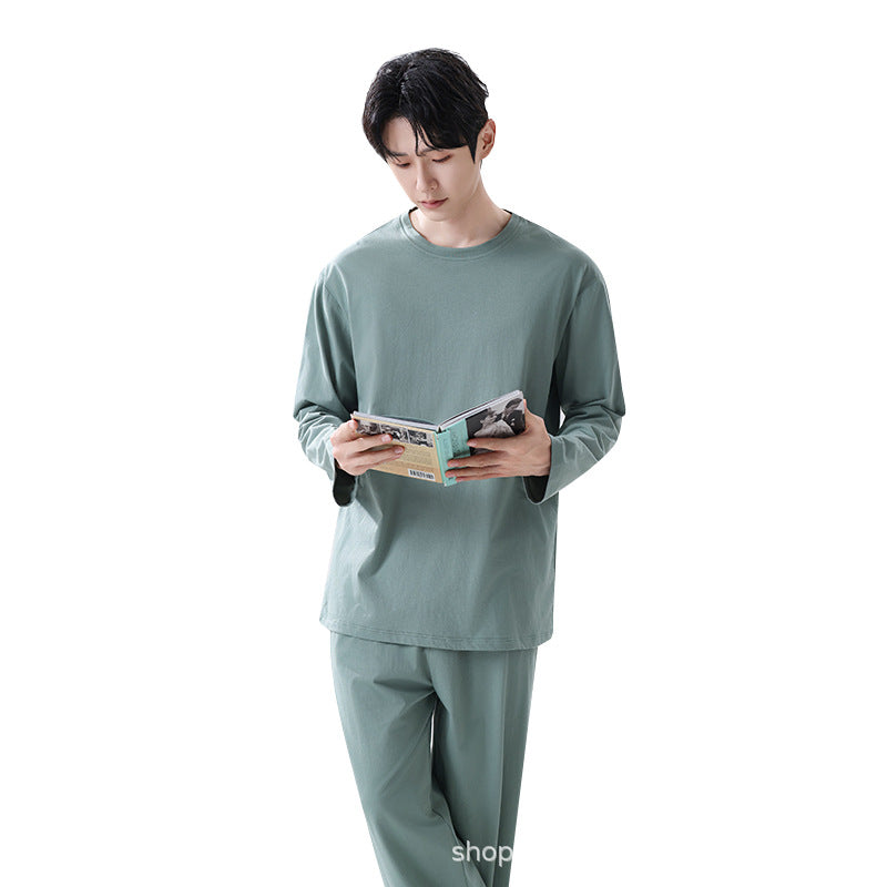 Pyjama pour Homme avec Haut à Manches Longues et Pantalon | Idéal pour un Usage Quotidien à la Maison