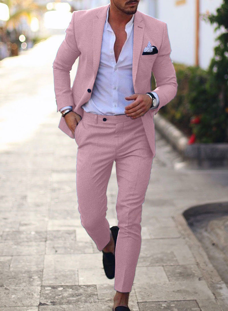 Costume Deux Pièces Avec Coupe Ajustée Pour Homme | Idéal Pour Occasions Formelles