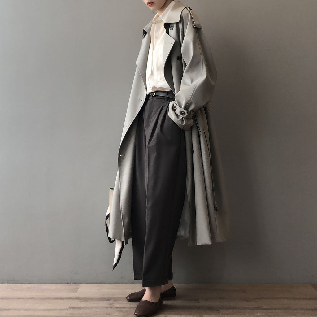 Trench-Coat À Double Boutonnage Avec Coupe Structurée Pour Femme | Idéal Pour La Mi-Saison Et Les Déplacements Quotidiens