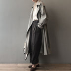 Trench-Coat À Double Boutonnage Avec Coupe Structurée Pour Femme | Idéal Pour La Mi-Saison Et Les Déplacements Quotidiens