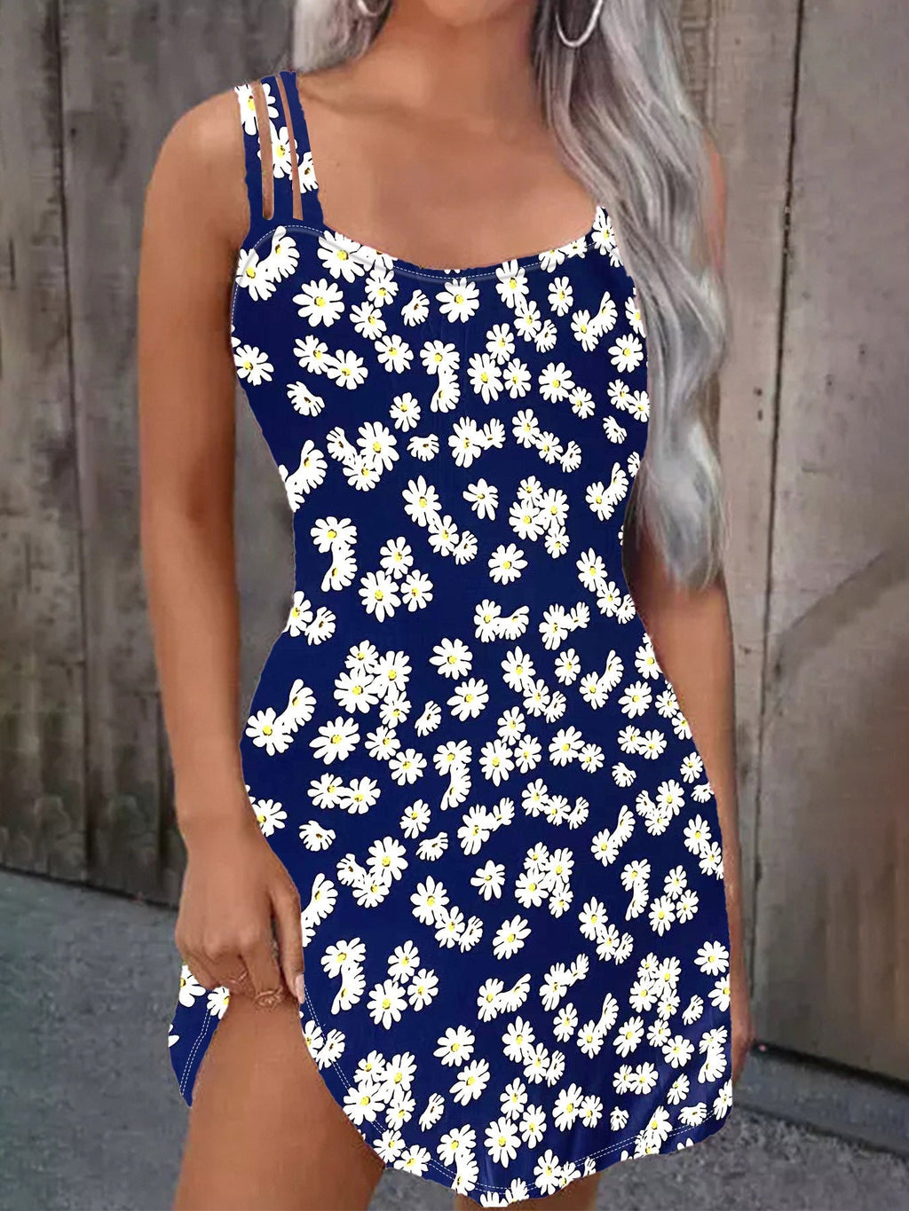 Robe Courte Fleurie À Bretelles Réglables Pour Femme | Idéale Pour Été Et Occasions
