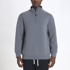 Sweatshirt avec Col Montant et Demi-Zip pour Homme | Idéal pour Hiver