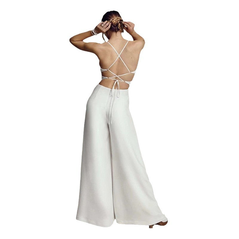 Combinaison Avec Col En V Et Jambes Larges Pour Femmes | Idéal Pour Événements Ou Occasions Formelles