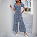 Combinaison Oversize Avec Manches Bouffantes Et Taille Élastique Pour Femme | Idéal Pour L’été