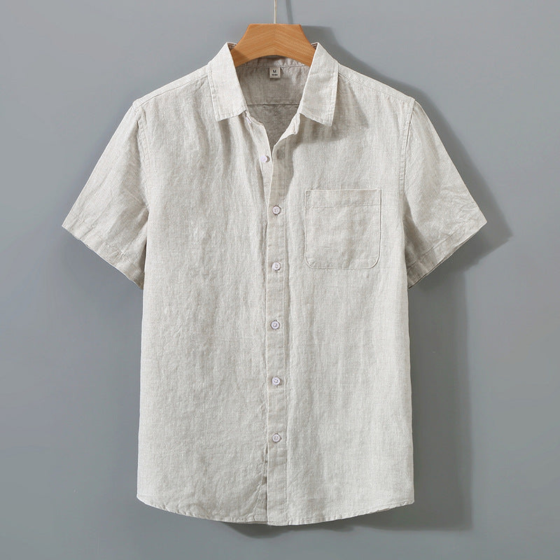 Chemise À Manches Courtes Avec Coupe Droite Pour Hommes | Idéale Pour La Saison Chaude Et Les Usages Quotidiens