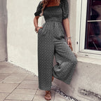 Combinaison Oversize Avec Manches Bouffantes Et Taille Élastique Pour Femme | Idéal Pour L’été