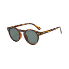 Lunettes De Soleil Rondes À Monture Semi-Transparente Pour Homme | Idéal Pour Usage Quotidien En Extérieur