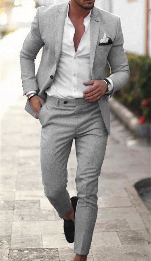 Costume Deux Pièces Avec Coupe Ajustée Pour Homme | Idéal Pour Occasions Formelles