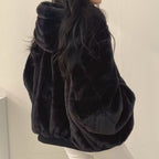 Manteau Matelassé à Capuche avec Fermeture Éclair et Design Double Face pour Femme | Idéal pour l’Hiver