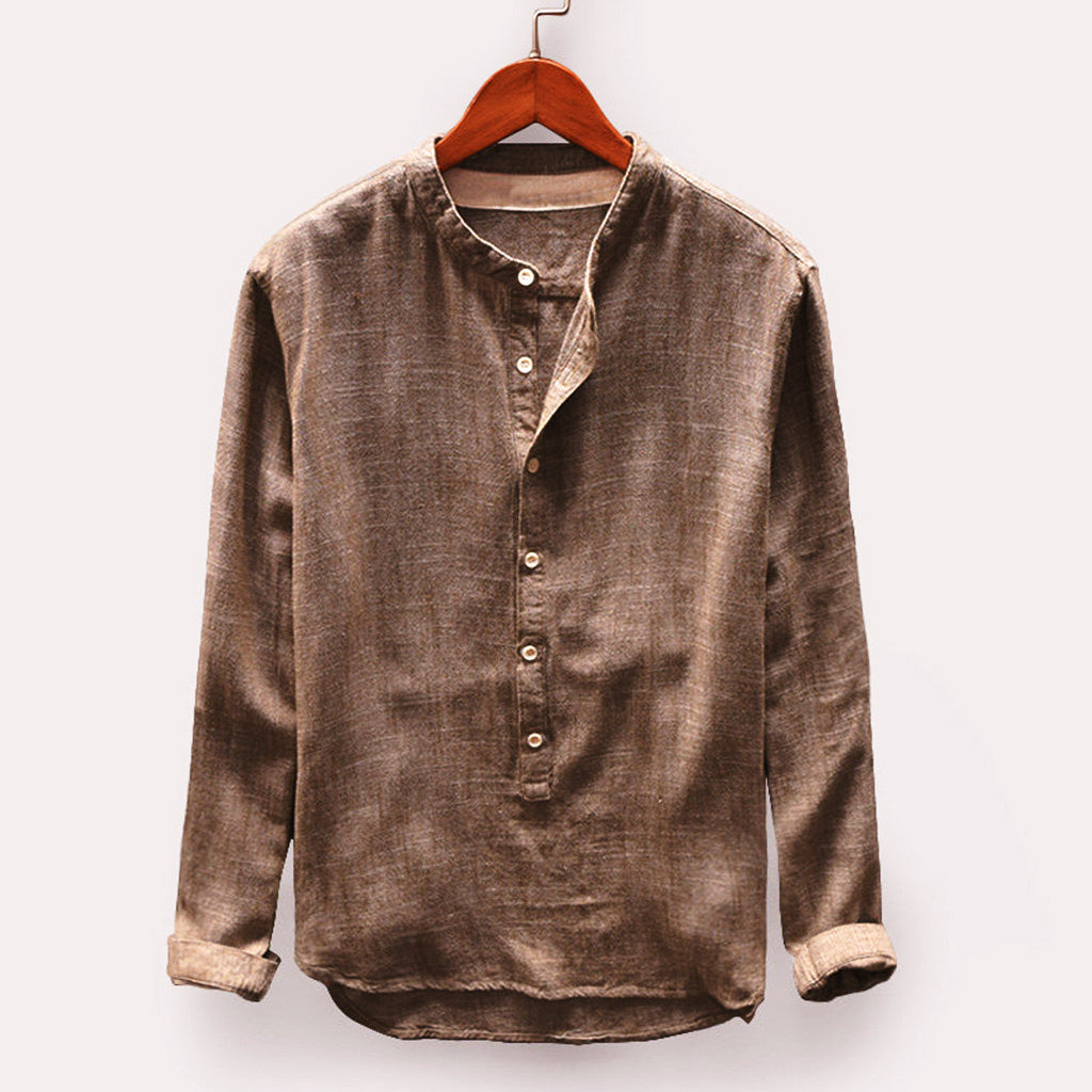 Chemise À Manches Longues Avec Coupe Régulière Pour Hommes | Idéale Pour Le Quotidien Et Les Occasions Formelles