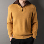 Pull à Col Montant avec Fermeture Demi-Zip pour Adulte | Idéal pour l’Automne et l’Hiver