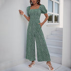 Combinaison Oversize Avec Manches Bouffantes Et Taille Élastique Pour Femme | Idéal Pour L’été