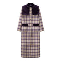 Trench-Coat à Motif Carreaux avec Poches Plaquées pour Femmes | Ideal for Mi-Saison et Usage Quotidien
