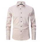 Chemise Homme Slim-Fit | Sans Repassage | Tissu Extensible Confort