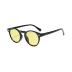 Lunettes De Soleil Rondes À Monture Semi-Transparente Pour Homme | Idéal Pour Usage Quotidien En Extérieur