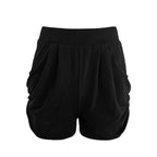 Short Crayon Avec Taille Haute Et Plis Pour Femme | Idéal Pour L’Été