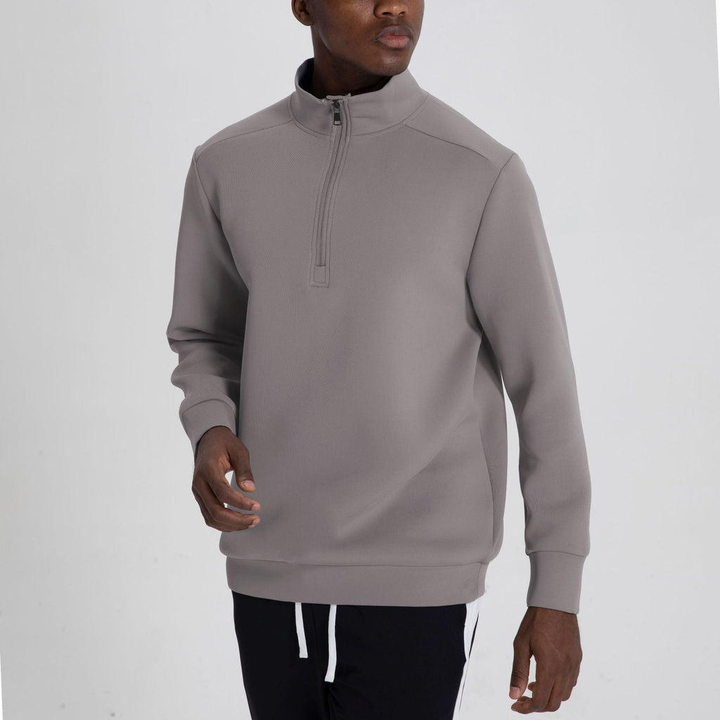 Sweatshirt avec Col Montant et Demi-Zip pour Homme | Idéal pour Hiver