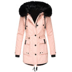 Manteau Long d’Hiver avec Fermeture à Boutons pour Femme | Idéal pour la Saison Froide